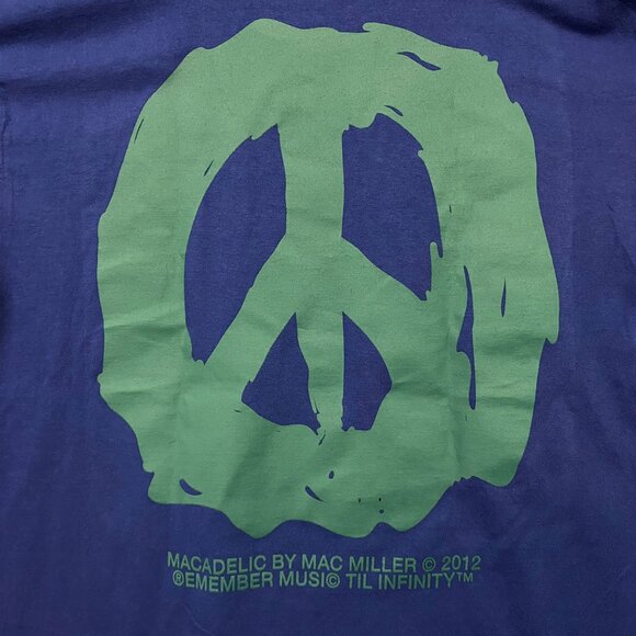 Mac Miller Macadelic Peace Sign Tshirt size extra large - Picture 2 of 5